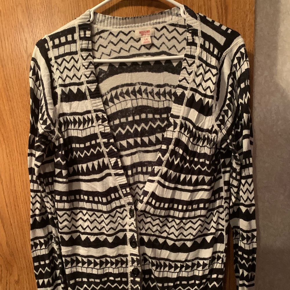 Tribal print Mossimo L cardigan